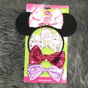 Disney | Minnie Mouse Hair Accessory Set | One Size | 5 Pieces | Ages 3+